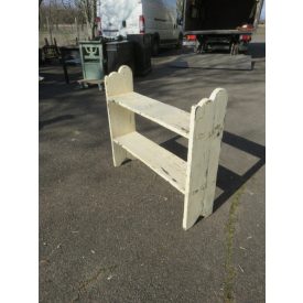 #0886 Antique Pine Shelf Unit (white) 