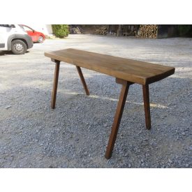 #0970 Antique Butcher Block Table - finished with wax  