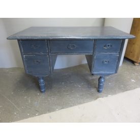 #1060 Antique Pine Writing Desk (grey)