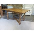 #1084 Antique Pine Swivel-Top Dining Table - finished with wax 