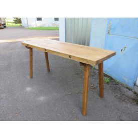 #1104 Antique Butcher Block Table - finished with wax 
