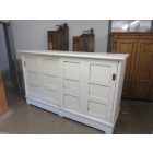 Antique Pine Dresser with Sliding Doors (white)