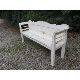 #1292 Antique Pine Bench (white)