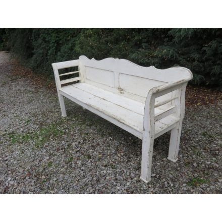 #1292 Antique Pine Bench (white)