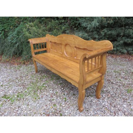 # 1297 Antique Pine Bench (Waxed)