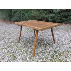 #1316 Antique Butcher Block Table - finished with wax