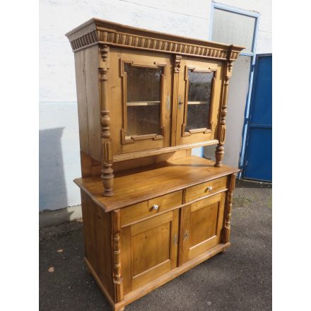 # 1383 Antique Pine Kitchen Dresser (Waxed)