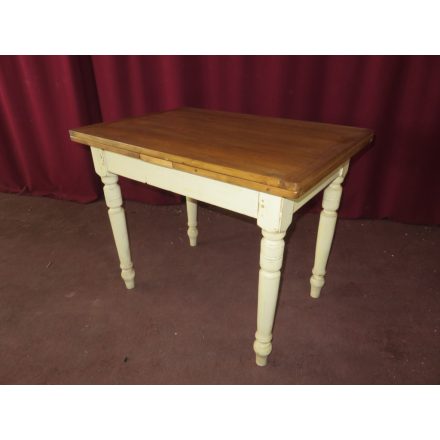 Antique Pine Draw-Leaf Table (waxed top)