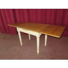#1407 Antique Pine Draw-Leaf Table (waxed top)