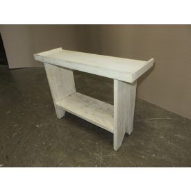 #1427 Antique Pine Bucket Bench (white)