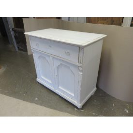 #1432 Antique Pine Dresser Base Cabinet (white)