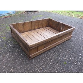 #1506 Open Top Wooden Storage Box - finished with wax