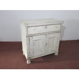 #1520 Antique Pine Dresser Base Cabinet (white)