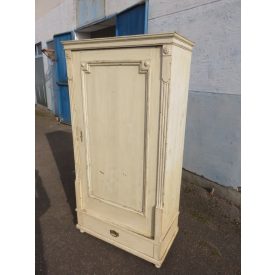 Antique Pine One Door Cabinet (cream)
