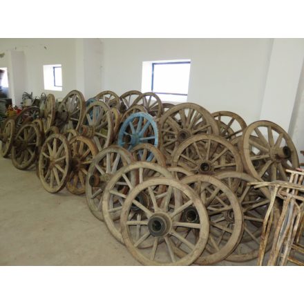 #16  Antique wagon wheels