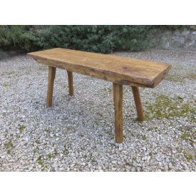 #1605 Antique Butcher Block Table - finished with wax