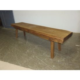 #1647 Antique Butcher Block Table - finished with wax