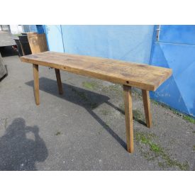 #1678 Antique Butcher Block Table - finished with wax