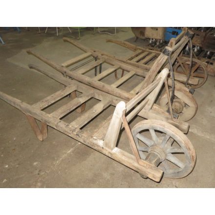 #17  Antique wooden wheelbarrows