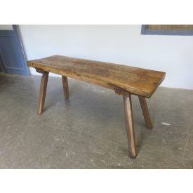 #1733 Antique Butcher Block Table - finished with wax