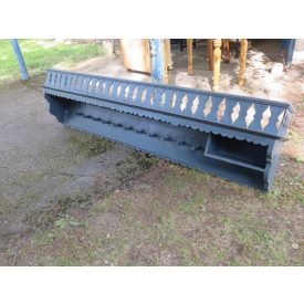 #1751 Antique Pine Wall Hanging Coat Rack (blue)