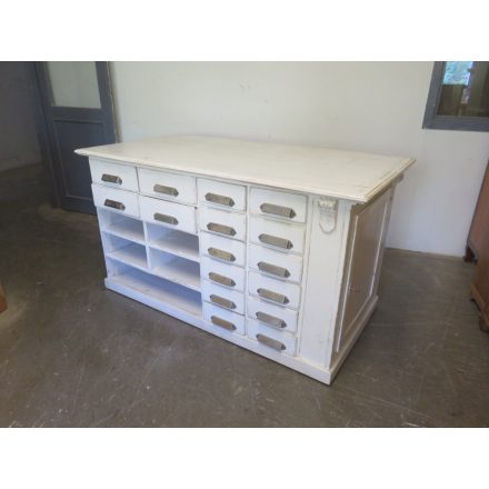 # 1754 Multidrawer Kitchen Island (White)