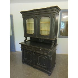 # 1775 Antique Pine Kitchen Dresser (Black)