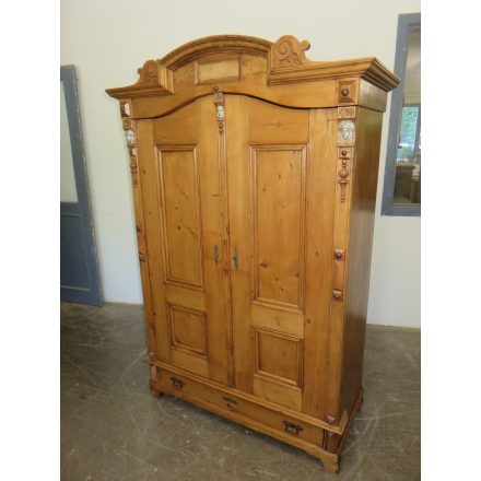 # 1776 One-of-a-Kind Antique Two Door Wardrobe (Waxed)