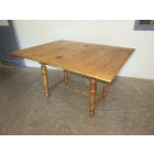 #1798 Antique Pine Flip Top Table - finished with wax