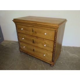   #1807 Antique Pine Chest of Three Drawers - finished with wax