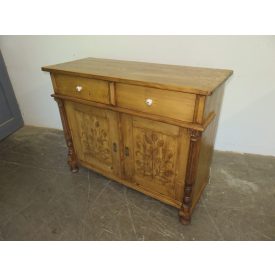 #1817 Antique Pine Dresser Base Cabinet - finished with wax