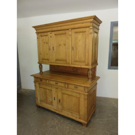 # 1835 Large Antique Pine Kitchen Dresser (Waxed)