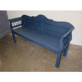 #1873 Antique Pine Bench (blue)