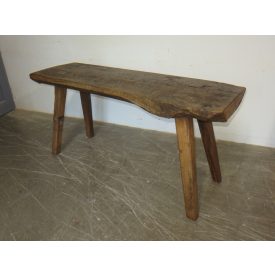 #1890 Antique Butcher Block Table - finished with wax