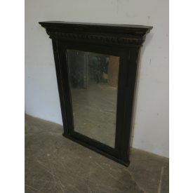 Antique Mirror in Pine Frame (black)
