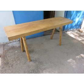 #1896 Antique Butcher Block Table - finished with wax