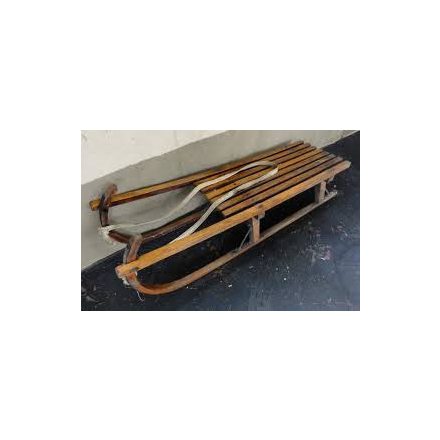 #19  Antique wooden sleds