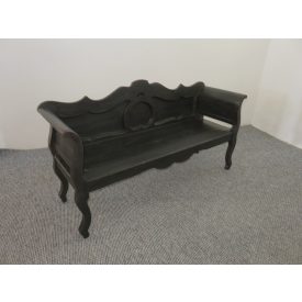 #1902 Antique Pine Bench (black)