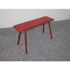#1916 Antique Stick Leg Bench (red)