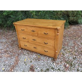   #1930 Antique Pine Chest of Three Drawers - finished with wax
