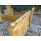 #1945 Antique Pine Beds, pair of two - finished with wax