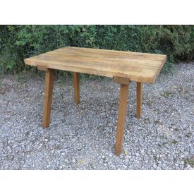 #1967 Antique Butcher Block Table - finished with wax