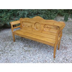 #1974 Antique Pine Bench - finished with wax