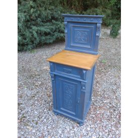 #1979 Antique Pine Nightstand (blue)