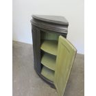 #2000 Antique Pine Corner Cabinet (black)