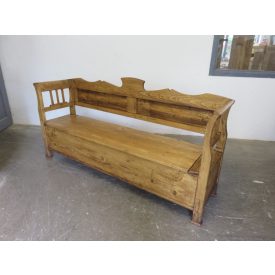 #2013 Antique Pine Box Bench - finished with wax