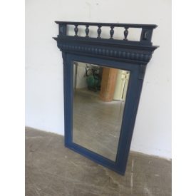 #2023 Antique Mirror in Pine Frame (blue)