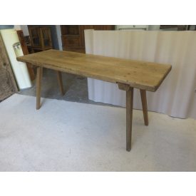 #2029 Antique Butcher Block Table - finished with wax