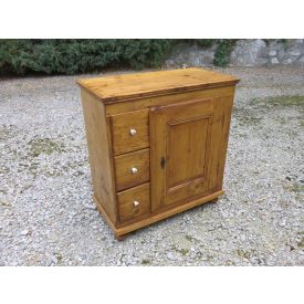 Antique Pine Bread Cupboard, finished with wax