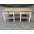 # 2057 Antique Pine Table (White Base, Waxed Top)